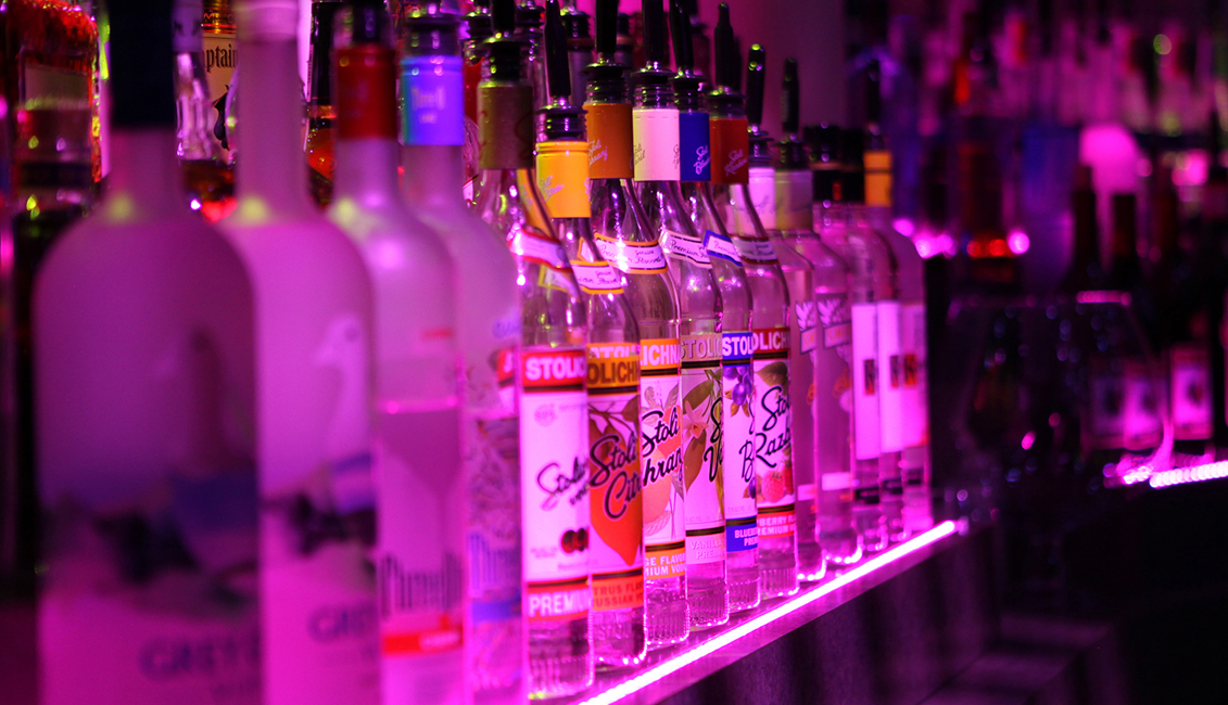 Stoli Vodka Bottles At Night Clubs, Baton Rouge, LA Photo - The Penthouse Club