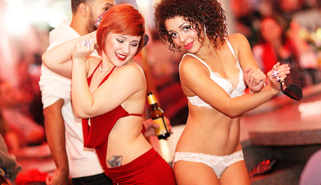 Photo of cute Penthouse pets dancing at the Baton Rouge strip club