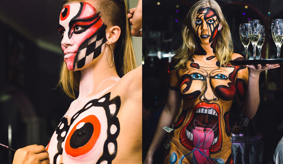 Strippers Image Surrealist Body Paint, Nightlife, Baton Rouge, LA - The Penthouse Club